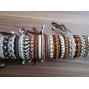 cow leather hemp bracelet handmade bali natural
